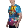 thumbnail image 6 of Teen Titans Go Mens 3d Print Casual Short Sleeve T Shirts Tee Tops, 6 of 7