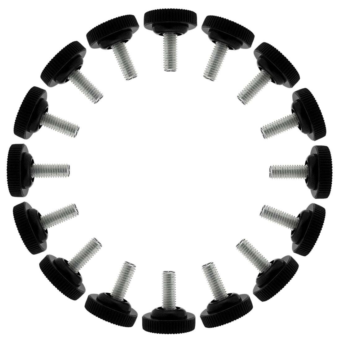 M8 x 20 x 30mm Furniture Leveling Feet Adjustable Leveler for Chair Leg 16pcs