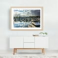 thumbnail image 5 of Clouds over the Marina - Long Beach California Photography Oak Framed Wall Art Print 24 x 36 inches, 5 of 6