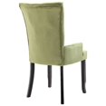 thumbnail image 3 of vidaXL Dining Chair with Armrests 2 pcs Light Green Velvet, 3 of 5