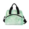 thumbnail image 2 of Lunch Bag Portable Crossbody Meal Bag Cooler Bag Insulated Lunch Bag Food Bag Handheld & Crossbody Design Valentine's Day Green Love, 2 of 6