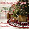 thumbnail image 6 of Antqov Christmas Decorations 30" Small Christmas Tree Skirt with Snowflakes Rustics Soft Christmas Tree Skirts Mat for Indoor Outdoor Holiday Party Home Yard Decor, 6 of 6