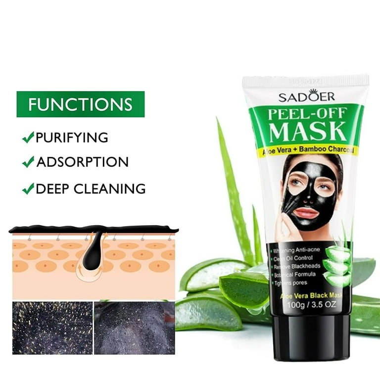 Blackhead Remover Mask, Activated Charcoal Peel-off Mask, Facial Mask  Purifying and Deep Cleansing for All Skin Types, 120ML/8.9 OZ
