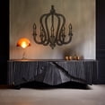 thumbnail image 4 of LaModaHome Exclusive Decorative Chandelier Metal Wall Art – Durable & Artistic Metal Wall Art for Home and Office Decor, Perfect for Any Interior Design Aesthetic, 4 of 5