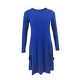 thumbnail image 1 of Vestido de Jersey de Algodón Minnieouse Vintage Manga Larga Azul 4XL, 1 of 6