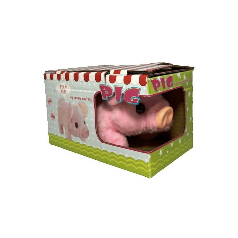 Cute Stuffed Cuddle Toy: 1pc Walking, Moving, Oinking, Tail