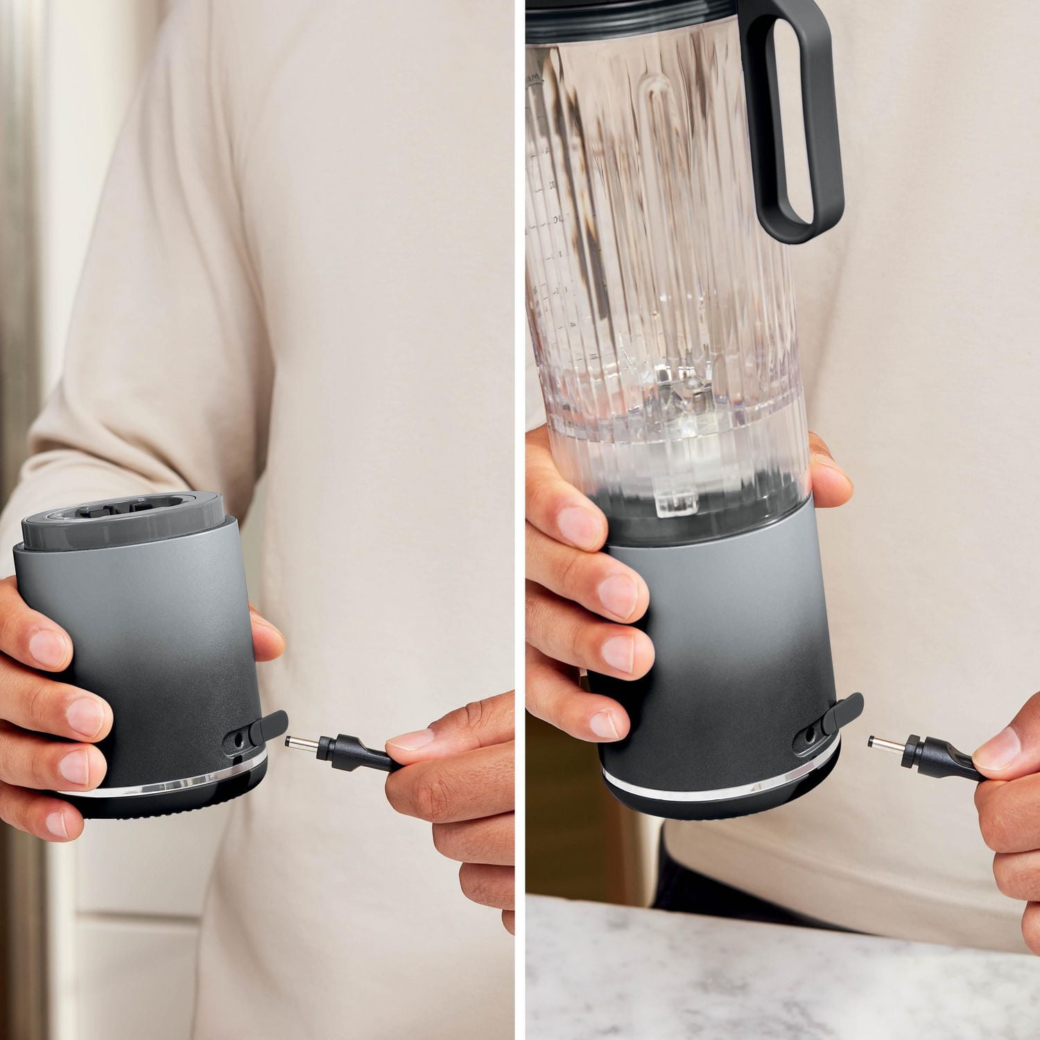 Ninja - Blast™ Max 22oz - Portable Blender - Cool Grey