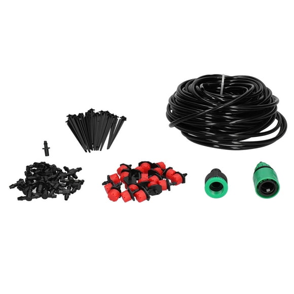 Auto Irrigation Kit, Garden Watering Kit Watering Plant Hose Kit Automatic Drip Irrigation Kit 20M 4/7 Hose  for Flower Bed
