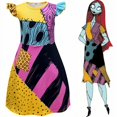thumbnail image 2 of EIMELI Robe de Cosplay The Nightmare Before Christmas Sally Costume d'Halloween pour Fille, 2 of 12