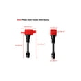 thumbnail image 2 of Set of 4 ISA Red Ignition Coils and Denso Spark Plugs Compatible with 2002-2005 Nissan Altima 2.5L Replacement for UF350, 2 of 3