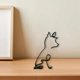 thumbnail image 4 of Esculturas abstractas de mascota, de animales, estatuas, , pequeña sala de escritorio, decoración para sala de y dortorio , 10x10x16 cm Fernando  Estatuilla de animales, 4 of 8