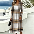 thumbnail image 6 of Summer Dresses for Women Long Sleeve V Neck Wrap Crossover Wedding Dresses Casual Vacation Dress Trendy Lightweight Breathable Dress, 6 of 6