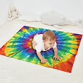 thumbnail image 2 of Colorful Rainbow Tie Dye Spiral Pattern Blanket,Comfortable Soft Flannel Throw Blanket,All Season,Warm Lightweight Blankets for Sofa Bed Couch Living Room Chair,30"x40", 2 of 4