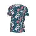 thumbnail image 5 of Rocae Lilies Flowers for Men's Mesh Quick-Dry Short Sleeve Workout T-Shirt,Mens Crew Neck Tee Lightweight Soft Classic T Shirts 3X-Large, 5 of 9