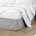 thumbnail image 2 of Pleated Bed Skirt - 15-Inch Tailored Drop Easy Fit Light Grey California King, 2 of 5