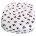 thumbnail image 1 of Fleece Cover - White with Black Paw Prints, 1 of 1