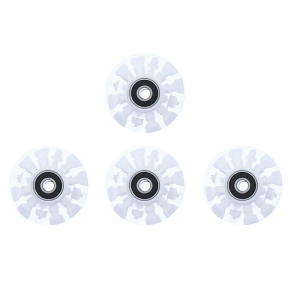 Soimiss 4Pcs Light Up Roller Skating Wheels for Indoor Outdoor Use Assorted Colors