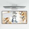 thumbnail image 4 of Happy Anniversary Scottish Fold Celebrates Wedding Love Family Party Desk Mat Full Keyboard Mouse Pad Cat Lover Kitten Owner Gifts Large Mousepad - 01015, 4 of 5