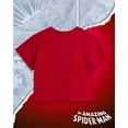 thumbnail image 6 of Marvel Spider-Man Womens Graphic Tees Short Sleeve Crop Top & Tank Top Graphic T-Shirts for Women, 6 of 7