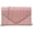 1-velvet Pink, variant on Women's Evening Bag Pleated Envelope Clutch Handbag Wedding Party Bridal Purse-Nude