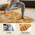 thumbnail image 4 of 70x26 Inch Yoga Towel, Sweat Absorbent Non-Slip Mat for Hot Yoga, Pilates & Fitness,Honey Dripping Heart Waffle Bright Yellow Seamless Pattern, 4 of 5