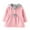 Pink, variant on Infant Cotton Jacket Kids Girls Hooded Mid-Length Outerwear Spring Fall Winter Cute Coat for 6 Months- 4 Years