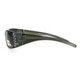 thumbnail image 4 of Womens Rhinestone Anti-glare Polarized Chic Narrow Rectangular Sunglasses Grey Black, 4 of 4