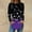 510_Purple, variant on Texiao Women's 2025 Popular Printed Casual Loose Daily Round Neck Long Sleeved T Shirt