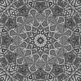 thumbnail image 1 of Ahgly Company Tapis d'Intérieur Lavable en Machine Carré Transitionnel Gris Foncé, 5 Pieds Carré, 1 of 7
