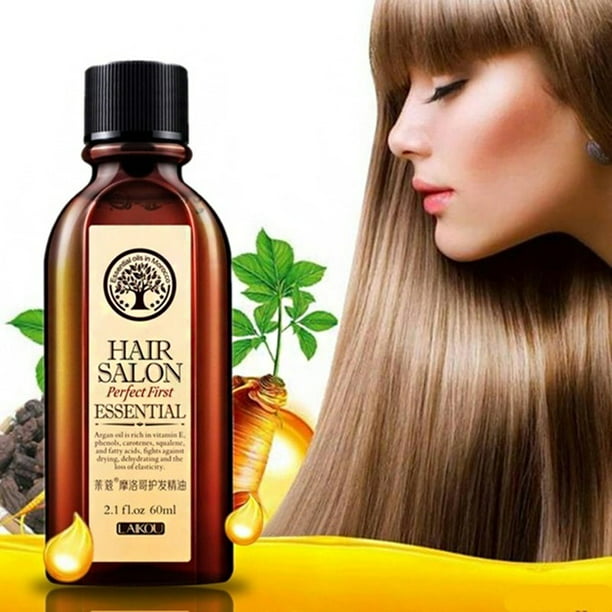 Hair Oil Argan Oil 60Ml Clean Hair Curly Hair Treatment Hair Care Salon  Essential 