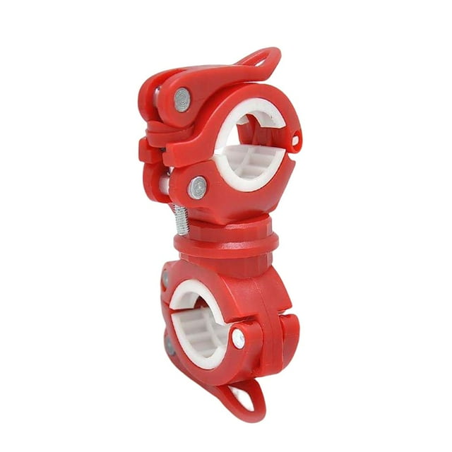Naiovety Soporte de luz Accesorios para ciclismo Lámparas de instalación práctica Soporte de montaje de lámpara Pieza reemplazada Estante de Ciclismo Rojo blanco