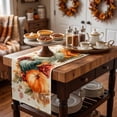 thumbnail image 5 of Fall Pumpkin Table Runner,Autumn Harvest Floral Table Linen for Thanksgiving Seasonal Dining Table Decorative, 5 of 6