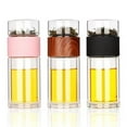 thumbnail image 1 of Deals of The Day Clearance! Tea Infuser Bottle, Glass Tea Infuser with Filter, Portable Tea Separator for Loose Leaf Tea, Double Glass Tea Cup Infuser for Home or Travel, 1 of 5