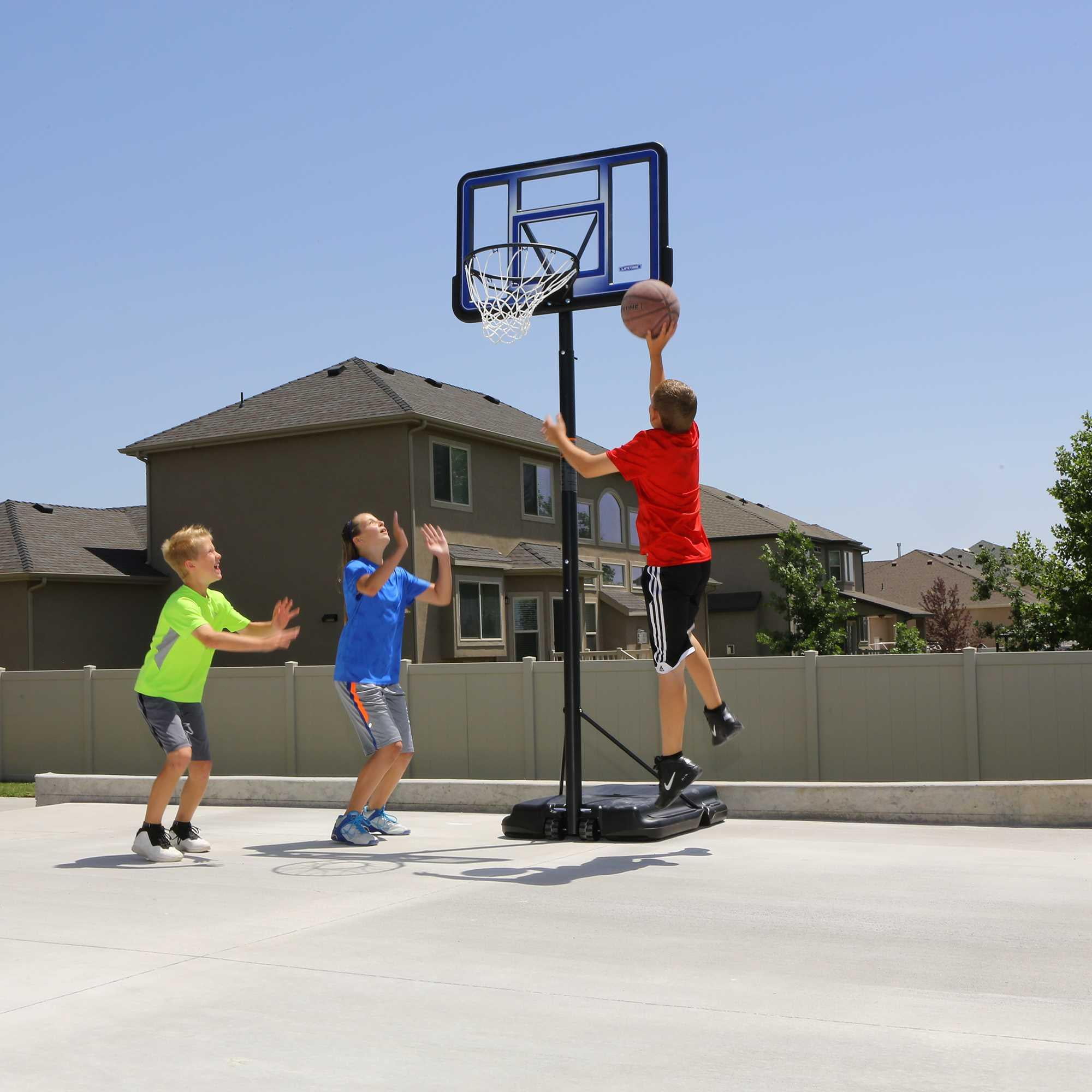 Lifetime 42-Inch Shatterproof Portable Basketball Hoop with Telescoping adjustment & Classic Rim - Model 1270-Outdoor Play
