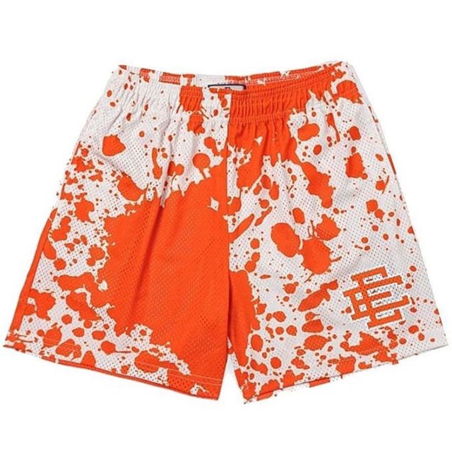 EE-pantalones cortos deportivos para hombre, Shorts informales de malla transpirable, holgados, estilo Hip Hop, moda de baloncesto