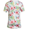 thumbnail image 2 of SSLR Womens T Shirts V Neck Criss Cross Floral Tee Short Sleeve T Shirt, 2 of 6