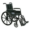 Cirrus IV Lightweight Dual Axle Wheelchair with Adjustable Arms, Detachable Full Arms, Swing Away Footrests, 18" Seat