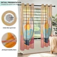 thumbnail image 3 of Yayeee Window Curtains Light Filtering 63"x52" Grommet Panel Pair Home Living Room Decor, Goldfish, 3 of 7