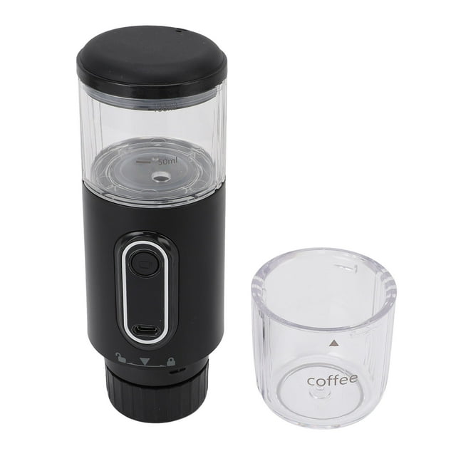 Portable Espresso Machine, Travel Coffee Maker for Camping, 100ml Type C Rechargeable Handheld Capsule Coffee Maker for RV, Hiking, Office