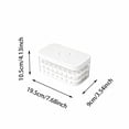 thumbnail image 3 of Large Ice Cube Tray with Lid, Stackable Easy Press Release Silicone Mold, No Touch Sturdy Ice Maker for Water Juice, Home Camping Freezer, 7.68"x3.54"x4.13", D, 3 of 6