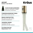 thumbnail image 6 of KRAUS Dishwasher Air Gap in Spot Free Antique Champagne Bronze, 6 of 8