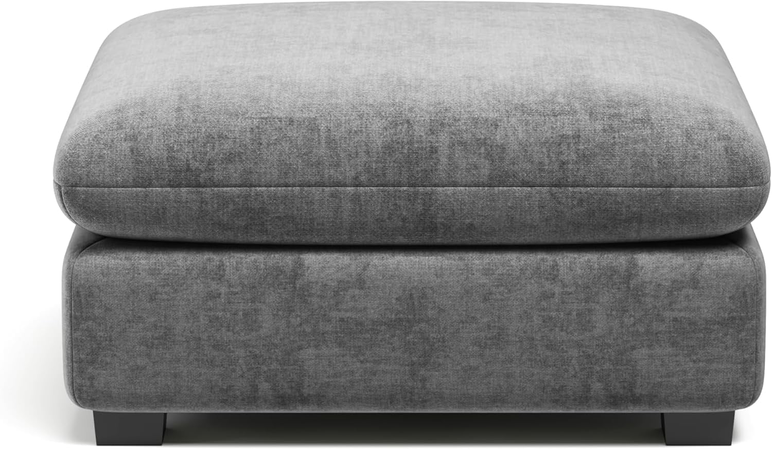 CHIC HOUSE Corduroy Modular Ottoman,Chenille Fabric Single Module for Oversized Sectional Couch,Custom Sofa Layout for Living Room