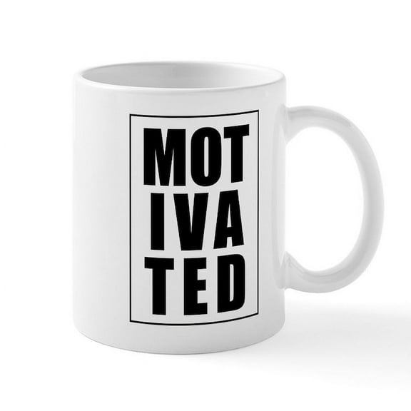 CafePress - Motivated - 11 oz Ceramic Mug - Novelty Coffee Tea Cup