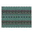 thumbnail image 1 of Tribal Cutting Board, Hand Drawn Design Geometric Pattern with Sharp Shapes and Stripes, Decorative Tempered Glass Cutting and Serving Board, Large Size, Red Blue Teal, by Ambesonne, 1 of 1