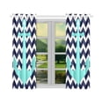 thumbnail image 2 of MYPOP Chevron Anchor Window Curtain Kitchen Curtain 26x39 inches (Two Piece), 2 of 3