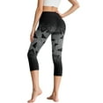 thumbnail image 2 of HELLHERO Halloween Yoga Pants for Women, Bat Spider Web Printed Capri Leggings High Waisted Yoga Leggings Athletic Yoga Capris with Pockets, XL, 2 of 7