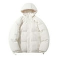 thumbnail image 1 of Kcodviy Manteau Extérieur pour Homme Long en Duvet Manteaux Longs pour Hommes Manche Col Rabattu Manteau Long pour Homme en Duvet Poche Couleur Unie Doudoune Veste Automne et Hiver en Duvet Manteau d'Hiver pour Homme Veste Unisexe, 1 of 4