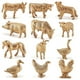 thumbnail image 2 of Juego de muñecas Jadeshay Modelo de animales de granja 12 piezas PVC, 2 of 11