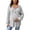 Gray, variant on Maternity Hoodies for Women Ribbed Knit Long Sleeve Maternity Hooded Sweater Fall Pregnancy Shirts,Green