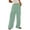 Mint Green, variant on jjayotai Womens Wide Leg Striped Pants, High Waisted Drawstring Fall Y2k Lounge Trousers with Pockets Red M